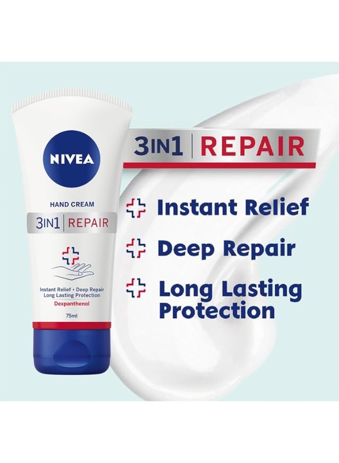 نيفيا كريم ترميم اليدين 3 في 1، 75 مل - Image 2